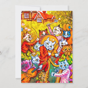 Invitation Cat Musical Band