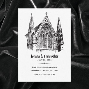 Invitation Cathédrale gothique mariage