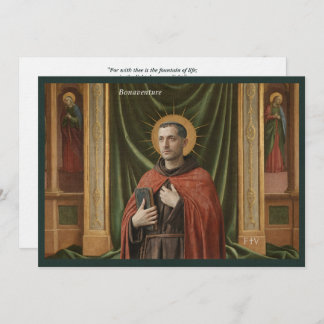 Invitation Catholic Art Postcard | Saint Bonaventure