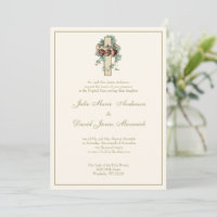Catholique Jésus Marie Joseph Mariage Floral