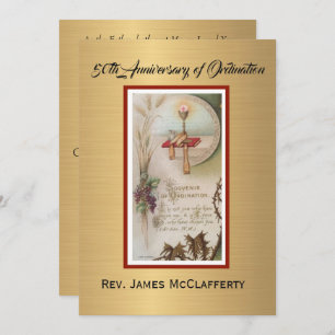 Invitation Catholique Ordination Anniversaire