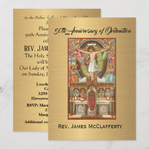 Invitation Catholique Ordination Anniversaire