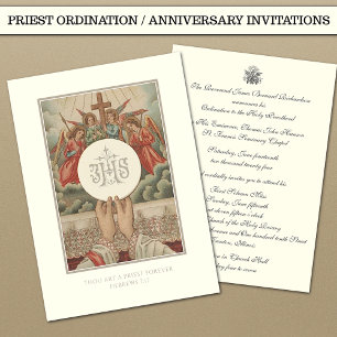 Invitation Catholique Ordination Anniversaire