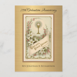 Invitation Catholique Ordination Anniversaire