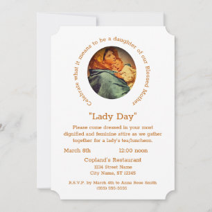 Invitation catholique personnalisable 