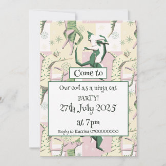 Invitation Cats de Ninja