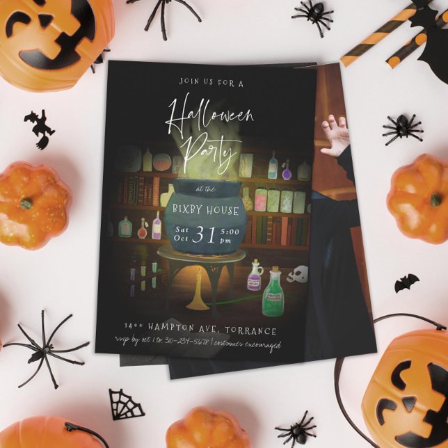 Invitation Cauldron Brewing Halloween Party (Créateur téléchargé)