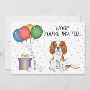 Invitation Cavalier King Charles Spaniel Blenheim - Anniversa