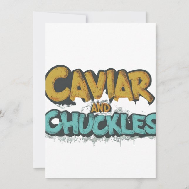 Invitation Caviar et Chuckles" (Devant)
