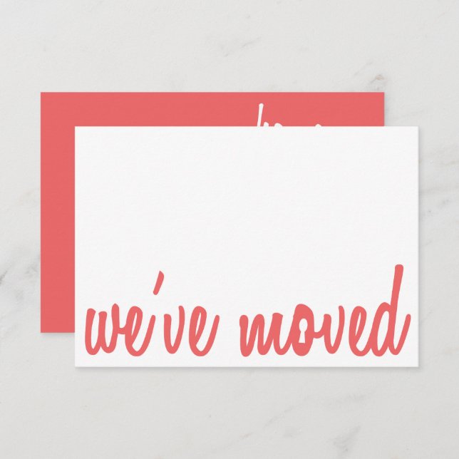 Invitation Cayenne & White Nous avons déplacé l'Invitation de (Devant / Derrière)