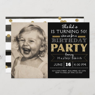 Invitation Ce gosse tourne N'IMPORTE QUEL ÂGE Adulte Photo In