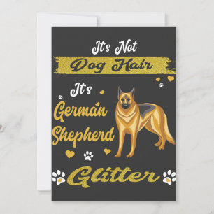 Invitation Ce n'est pas du poil de chien, c'est du glitter de