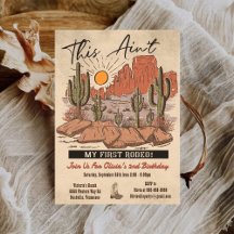 Ce n'est pas mon premier Rodeo Cowboy fête d'anniv