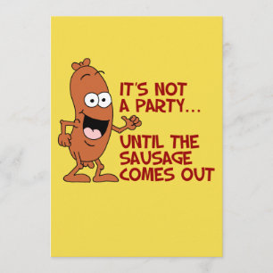 Invitation Ce n'est pas une partie jusqu'à l'invitation drôle