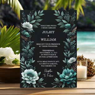 Invitation Ce Plante du Jardin Nature de Forêt Mariage Vert f