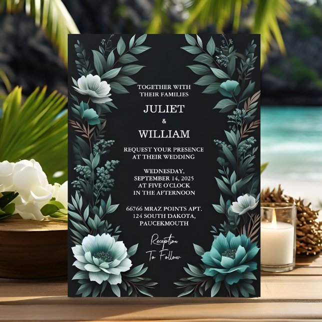 Invitation Ce Plante du Jardin Nature de Forêt Mariage Vert f (Créateur téléchargé)