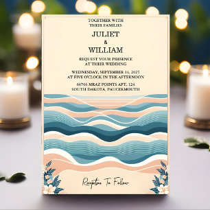 Invitation Ce Printemps Été Plage Océan Destination Mariage