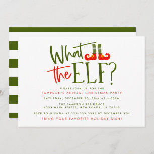Invitation Ce que le Fête de Noël des elfes invite