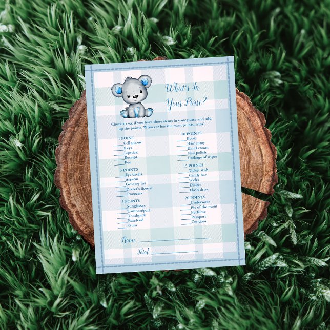 Invitation Ce Qui Dans Votre Porte-Ours Gray Jeu De Douche Ga (Créateur téléchargé)