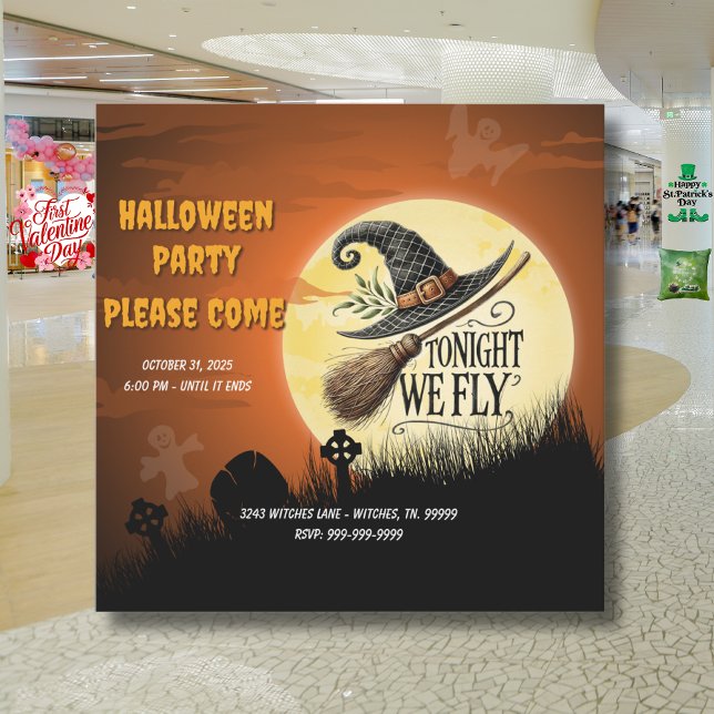 Invitation Ce soir nous volons Halloween  (Créateur téléchargé)