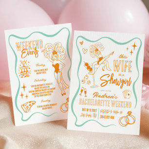 Invitation Ce week-end d'enterrement de vie de jeune fille es