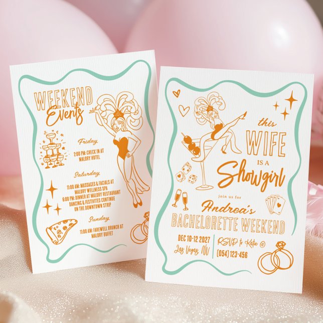 Invitation Ce week-end d'enterrement de vie de jeune fille es (Créateur téléchargé)