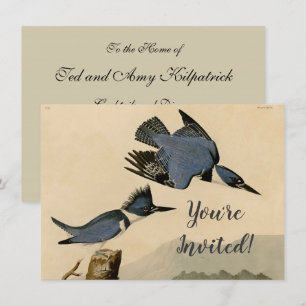 Invitation Ceinture d'Audubon Martin-Pêcheur Oiseaux Nature V