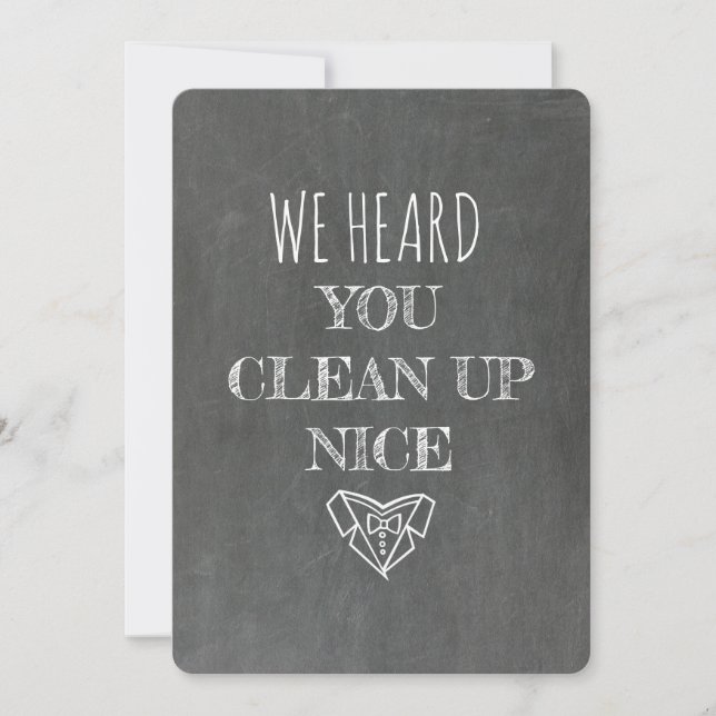 Invitation CÉLÉBRANT | Demande de célébrant humoristique sur  (Devant)