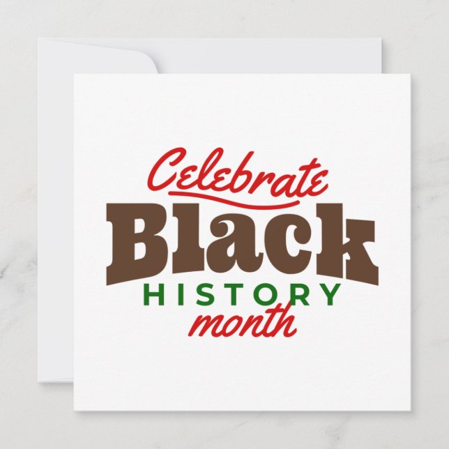 Invitation celebrate black history month (Devant)
