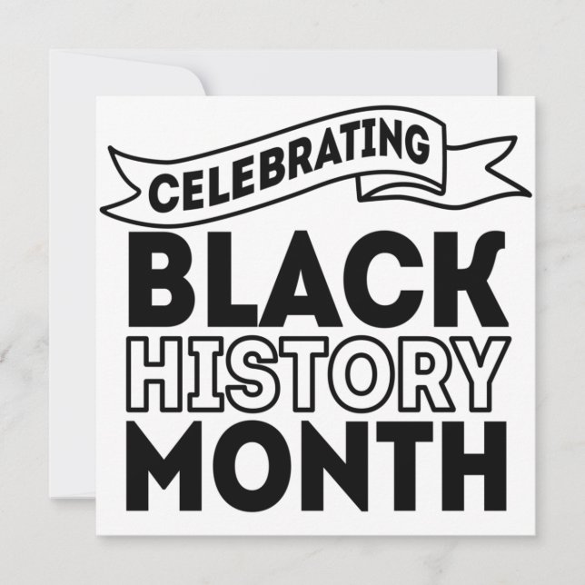 Invitation Celebrating Black History Month (Devant)