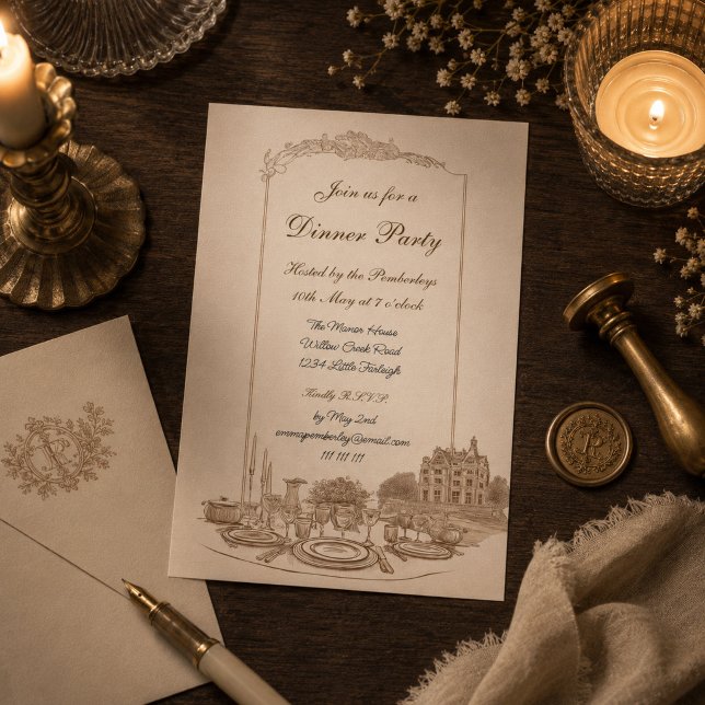 Invitation Célébration au Manoir sur mesure (Créateur téléchargé)