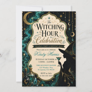 Invitation Célébration d'anniversaire à l'heure des sorciers