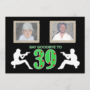 Invitation Célébration d'anniversaire de photo de style de