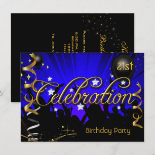 Invitation Célébration d'anniversaire de tout âge pour adoles