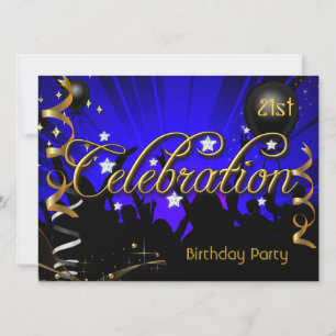 Invitation Célébration d'anniversaire de tout âge pour adoles