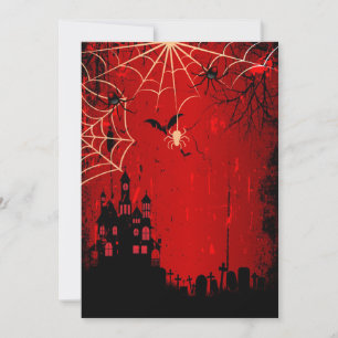 Invitation Célébration d'anniversaire Sweet Sixteen Halloween