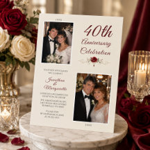 Célébration de 40 ans de mariage en photo