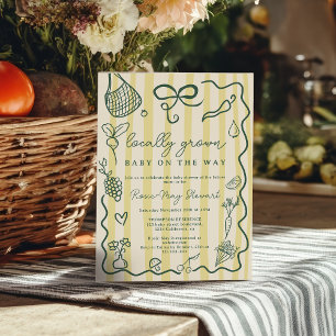 Invitation Célébration de Baby Shower au Marché de Citrus Cul