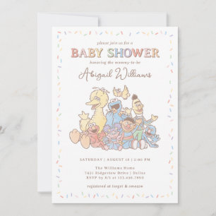 Invitation Célébration de Baby Shower avec les Copains de Rue