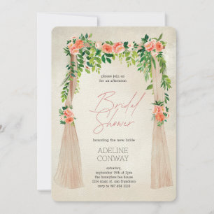 Invitation Célébration de baby shower de mariage de jardin de