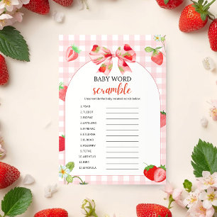 Invitation Célébration de baby shower « Someone Berry Sweet B