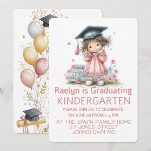 Invitation Célébration de fin d'études à la maternelle fantai