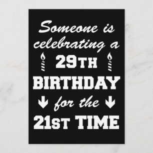 Invitation Célébration de la 21ème fois cinquantième