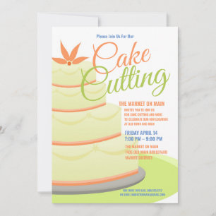 Invitation Célébration de la coupe du gâteau Événement de so