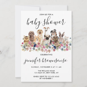 Invitation Célébration de la famille pour la baby shower avec