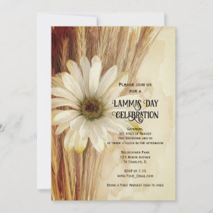 Invitation Célébration de la fête de la Lammas à la fleur de 