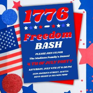 Invitation Célébration de la fête de l'Indépendance du 4 juil