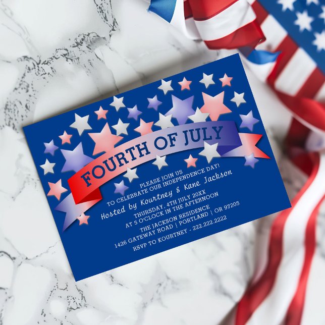 Invitation Célébration de la fête de l'Indépendance | États-U (Créateur téléchargé)