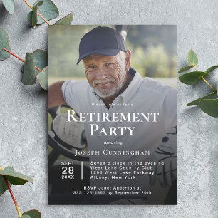 Invitation Célébration de la fête de retraite photo personnal
