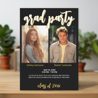 Invitation Célébration de la graduation de groupe - Parti mix